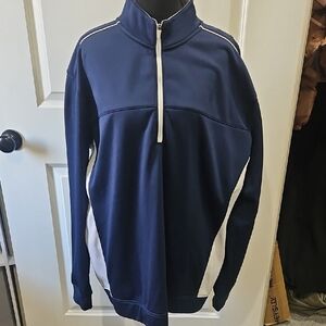 Nike Golf Navy and White Performance Pullover